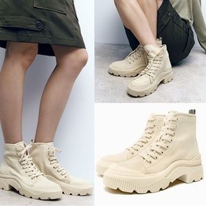 ZARA FABRIC HIGH-TOPS